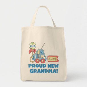 Tote Bag Fière nouvelle grand-mère-C'est un garçon Tshirts 
