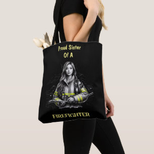 Tote Bag Fière Soeur D'Un Pompier W