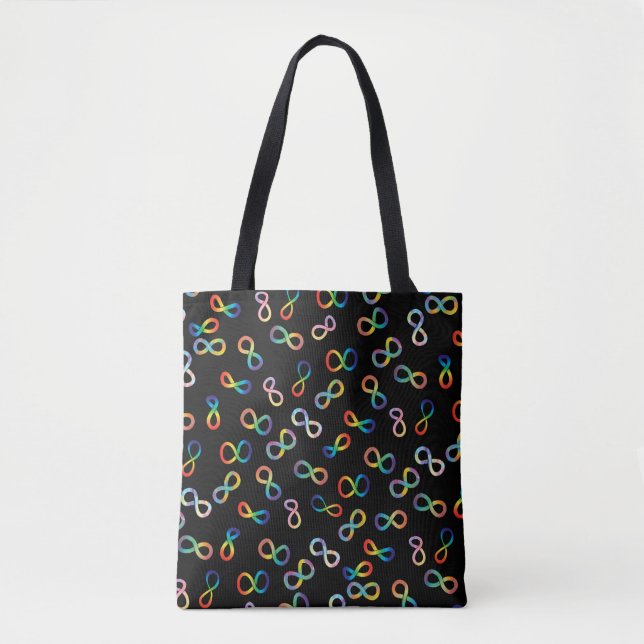 Tote Bag Fierté autistique Neurodiversité Acceptation (Devant)
