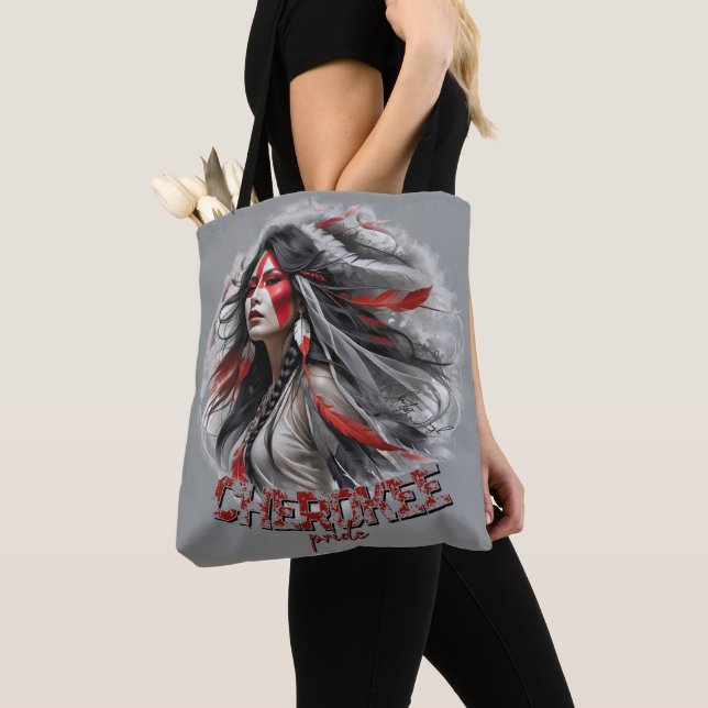Tote Bag Fierté de Cherokee (De près)