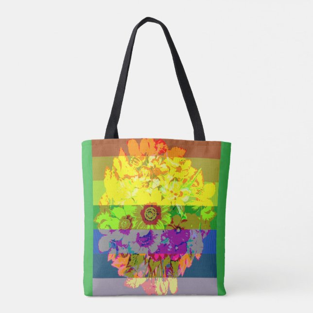 Tote Bag fierté de la pleine floraison (Dos)