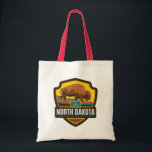 Tote Bag Fierté de l'État | Dakota du Nord<br><div class="desc">Anderson Design Group est une société d'illustration et de conception de pointe située à Nashville,  au Tennessee. Founder Joel Anderson Directives Team of talented artists to create original poster art that looks like classic vintage publicité prints from the 1920s to the 1960s.</div>
