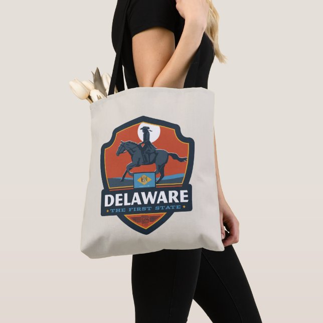 Tote Bag Fierté de l'État | Delaware (De près)
