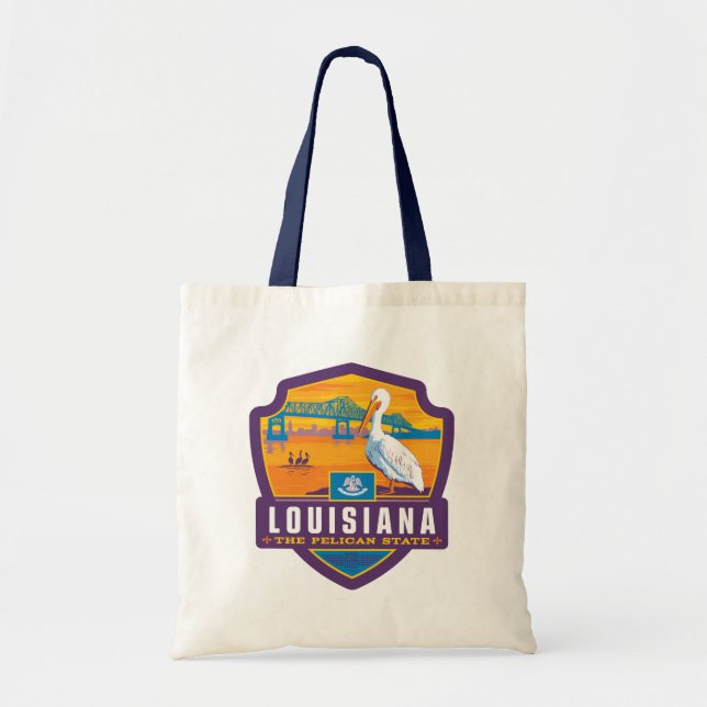 Tote Bag Fierté de l'État | Louisiane (Devant)