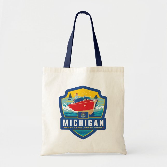 Tote Bag Fierté de l'État | Michigan (Devant)