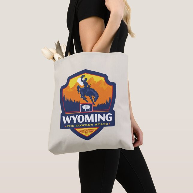 Tote Bag Fierté de l'État | Wyoming (De près)
