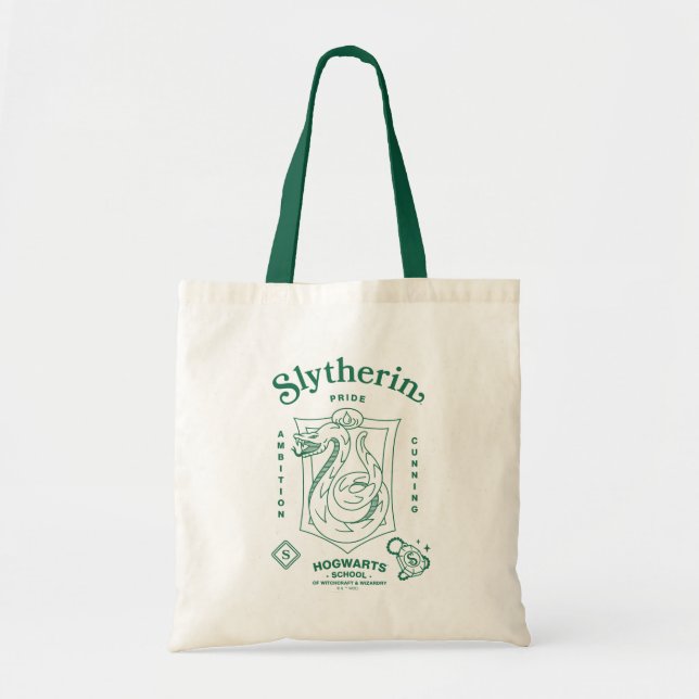 Tote Bag Fierté d'ELSLYTHERIN Ambition Ruse Blason (Devant)