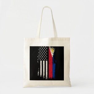 Tote Bag Fierté du drapeau philippin américain Philippines 
