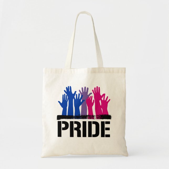 Tote Bag Fierté ensemble bisexuelle (Devant)