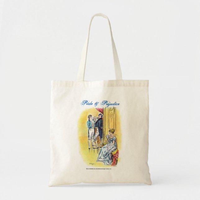 Tote Bag Fierté et préjudice de Jane Austen - elle est (Devant)