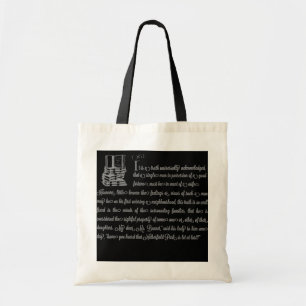 Tote Bag Fierté et préjugés des femmes Livre Jane Austen