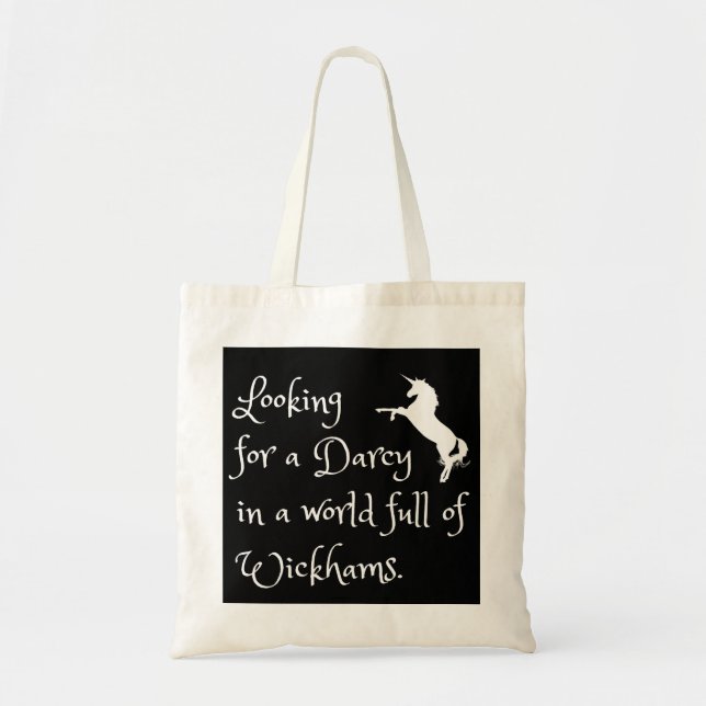 Tote Bag Fierté et préjugés Funny Darcy Jane Austen (Devant)