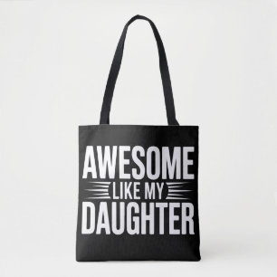 Tote Bag Fierté familiale personnalisée comme ma fille