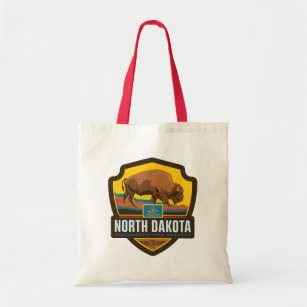 Tote Bag Fierté   le Dakota du Nord d'état