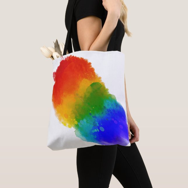 Tote Bag Fierté moderne de SlipperyJoe éclaboussure d'énerg (De près)