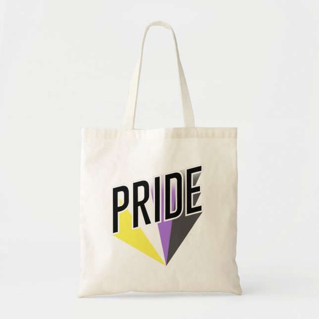 Tote Bag Fierté non binaire éclatée (Devant)