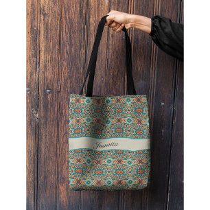 Tote Bag Fiesta Blooms, personnalisable