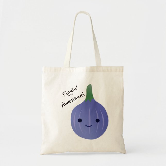 Tote Bag figue Awesome Fig Pun (Devant)