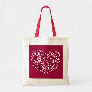 Tote Bag Filigree Heart