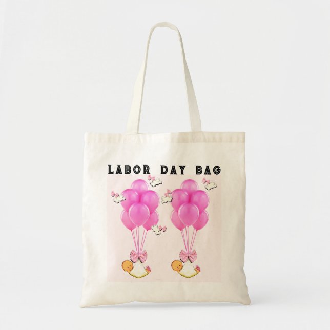 Tote Bag Fille à être cadeau jumeaux (Devant)