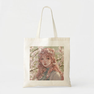 Tote Bag Fille Anime Printemps