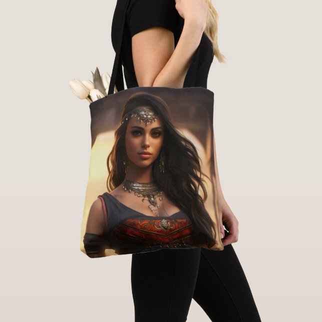 Tote Bag Fille arabe beauté orientale (De près)