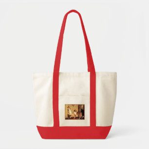 Tote Bag Fille avec l'animal familier Sheltie