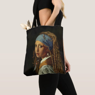 Tote Bag Fille avec une parodie perle