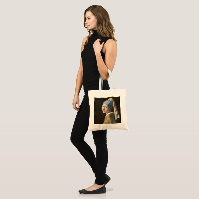 Tote Bag Fille avec une perle   (Devant (modèle))