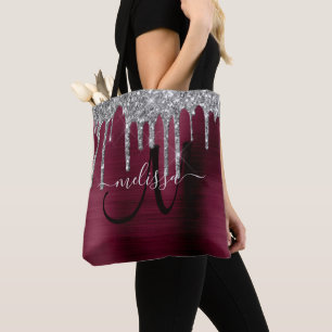 Tote Bag Fille Bourgogne Déchirant Parties scintillant Bro