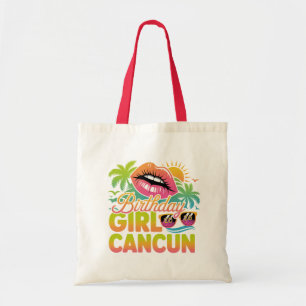 Tote Bag Fille d'anniversaire Cancun 2026 Voyage de vacance
