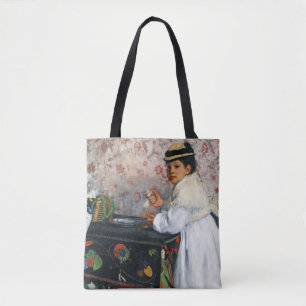 Tote Bag Fille dans un Casquette, Edgar Degas