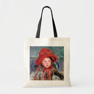Tote Bag Fille dans un grand Casquette rouge, Mary Cassatt