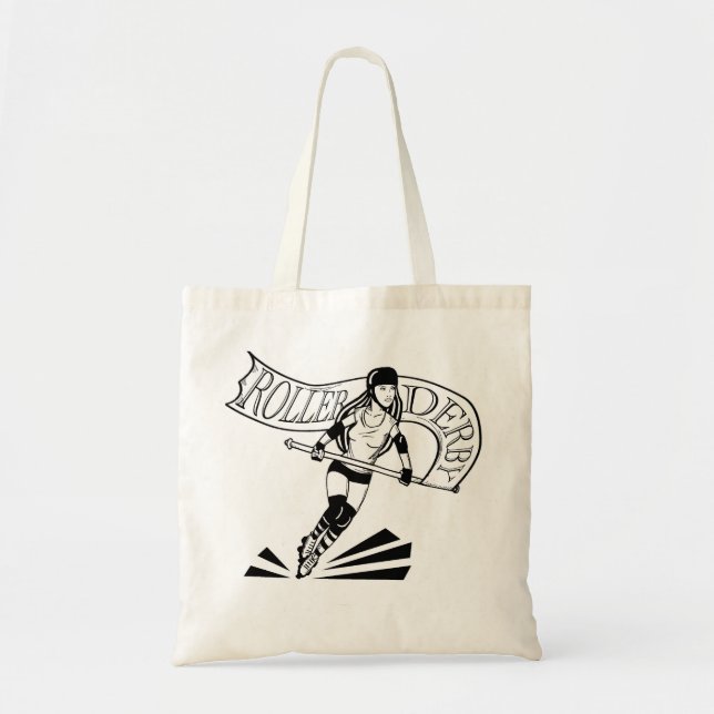 Tote Bag Fille de bannière de Derby de rouleau (Devant)