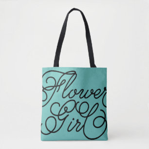 Tote Bag Fille de fleurs de couleur personnalisée