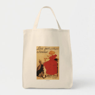 Tote Bag Fille de lait de Vingeanne avec des chats