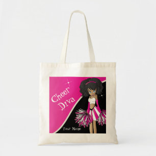 Tote Bag Fille de pom-pom girl de rose de diva