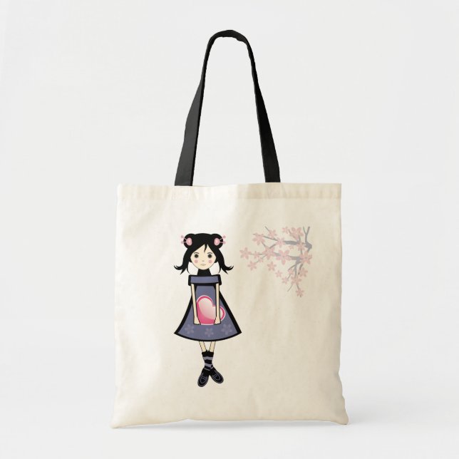 Tote Bag Fille de Sakura (Devant)