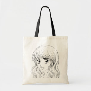 Tote Bag Fille de sourire - Manga a inspiré l'expression d