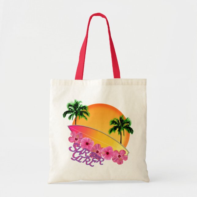 Tote Bag Fille de surfer (Devant)