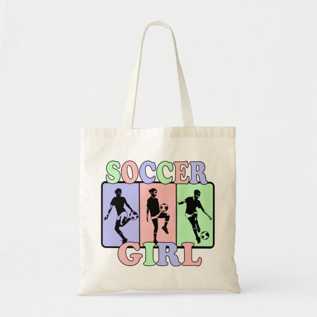 Tote Bag Fille du football (Devant)