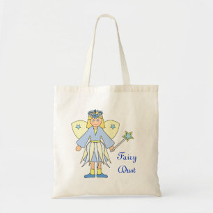 Tote Bag Fille en costume de fée bleu et jaune