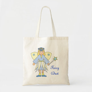 Tote Bag Fille en costume de fée bleu et jaune