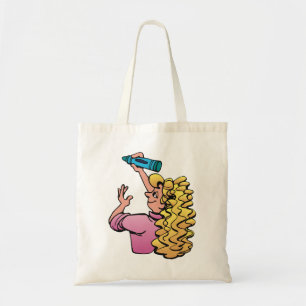Tote Bag Fille enjouée avec crayon