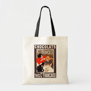 Tote Bag Fille et chat, Poster vintage, Alexandre Steinlen