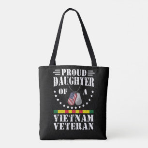 Tote Bag Fille fière d'un vétéran du Vietnam Cadeau patriot