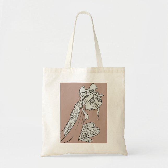 Tote Bag Fille Fourre-tout de tatouage (Devant)