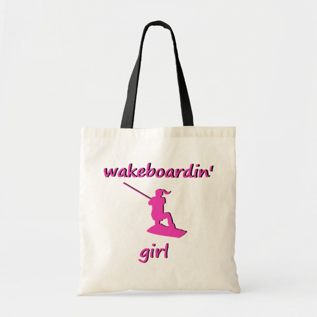 Tote Bag Fille Fourre-tout de Wakeboardin (Devant)
