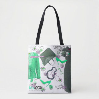 Tote Bag Fille Mode Chic Vêtements Stylish Threads Art