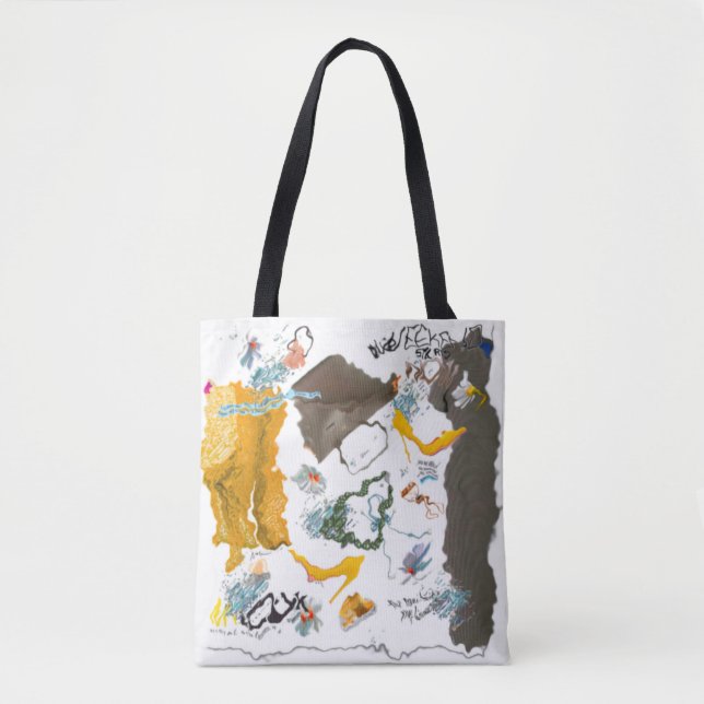 Tote Bag Fille Mode Chic Vêtements Stylish Threads Art (Devant)